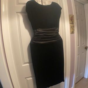 Vintage, 80s Act I velvet and satin gown, NWOT